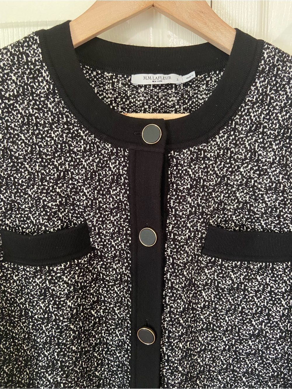 M.M.Lafleur Evangeline Lady Knit Jardigan Sweater Blazer Cardigan Jacket Small - Picture 6 of 12